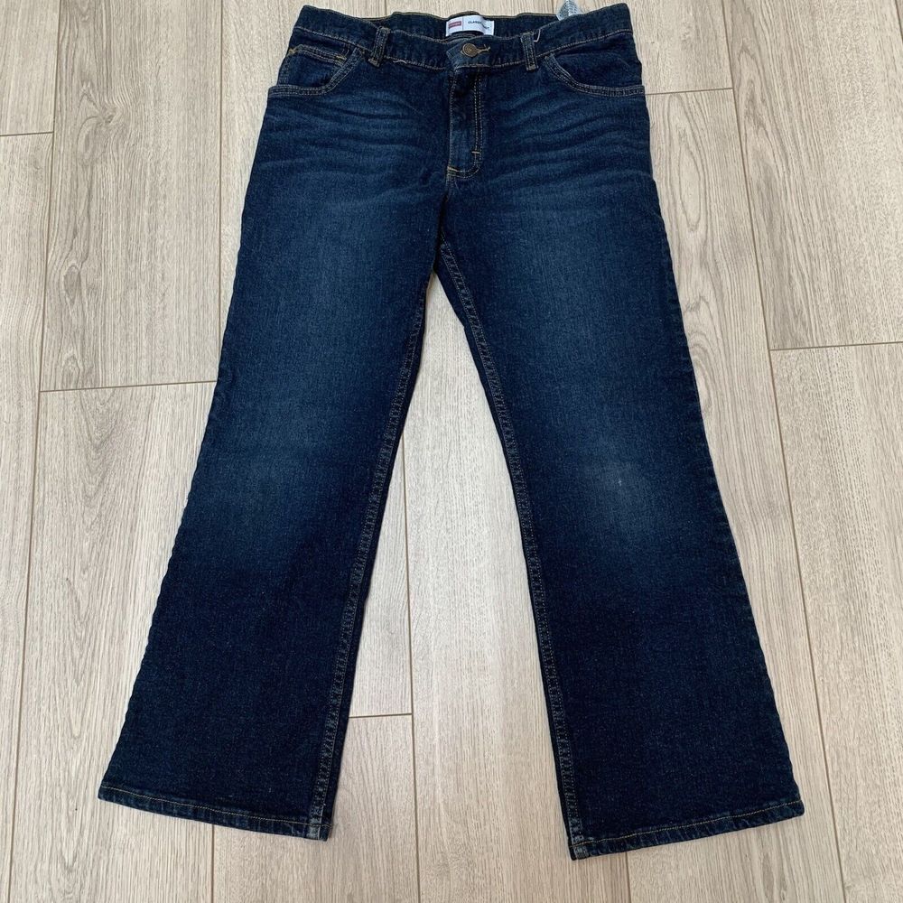 Wrangler Women's 14Husky Classic Boot Cut Denim Blue Jeans Pants